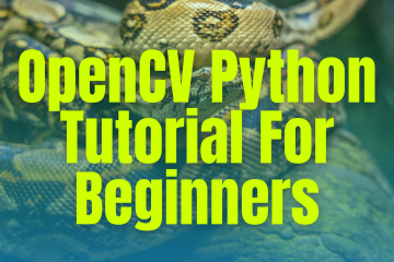 OpenCV Python Tutorial For Beginners